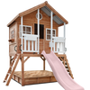 Winchester Cubby House (Elevated 1.2m) with 2.2m Slide (Pastel Pink)