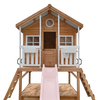 Winchester Cubby House (Elevated 1.2m) with 2.2m Slide (Pastel Pink)