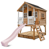 Winchester Cubby House (Elevated 1.2m) with 2.2m Slide (Pastel Pink)