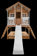 Winchester Cubby House (Elevated 1.2m) with 2.2m Slide (White)
