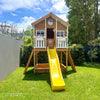 Winchester Cubby House (Elevated 1.2m) with 2.2m Slide (Yellow)