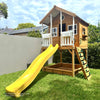 Winchester Cubby House (Elevated 1.2m) with 2.2m Slide (Yellow)