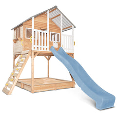 Winchester Cubby House (Elevated 1.45m) with 3.0m Slide (Pastel Blue)