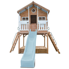 Winchester Cubby House (Elevated 1.45m) with 3.0m Slide (Pastel Blue)