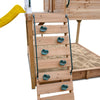 Winchester Cubby House with 1.45m Elevation Platform and 3m Yellow Slide