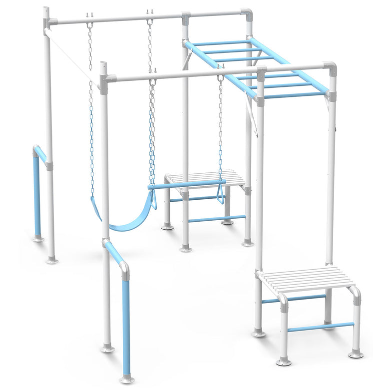 Junior Jungle - Davlesford Silver/Pastel Blue Set