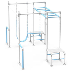 Junior Jungle - Davlesford Silver/Pastel Blue Set