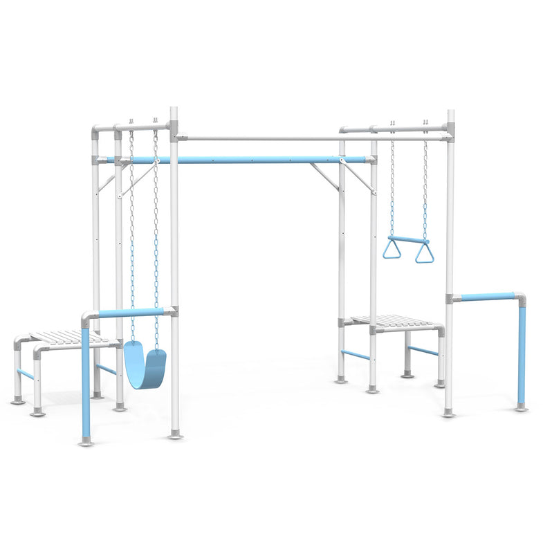 Junior Jungle - Davlesford Silver/Pastel Blue Set