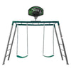 Stanley Commerical Steel Monkey Bars with Anchor Kit and Basketball Ring