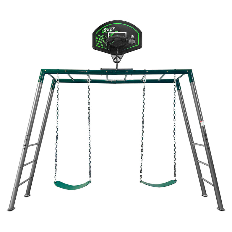 Stanley Commerical Steel Monkey Bars with Anchor Kit and Basketball Ring