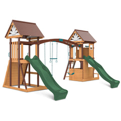 Armadale Swing Set & Play Centre with Two 2.2m Slide (Green)