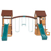 Armadale Play Centre Set with 2 x 2.2m Green Slides