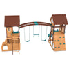 Armadale Play Centre Set with 2 x 2.2m Green Slides