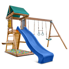 Birmingham Swing Set & Play Centre with 2.2m Slide (Blue)