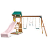 Birmingham Swing Set & Play Centre with 2.2m Slide (Pastel Pink)