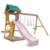 Birmingham Swing Set & Play Centre with 2.2m Slide (Pastel Pink)