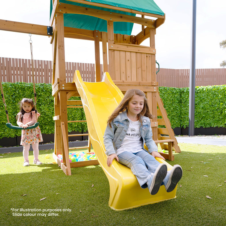 Carindale Swing Set & Play Centre with 2.2m Slide (Green)