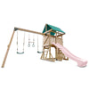 Carindale Swing Set & Play Centre with 2.2m Slide (Pastel Pink)