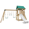 Carindale Swing Set & Play Centre with 2.2m Slide (White)