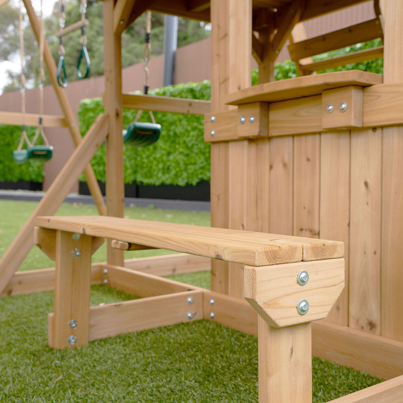 Carindale Swing Set & Play Centre with 2.2m Slide (White)