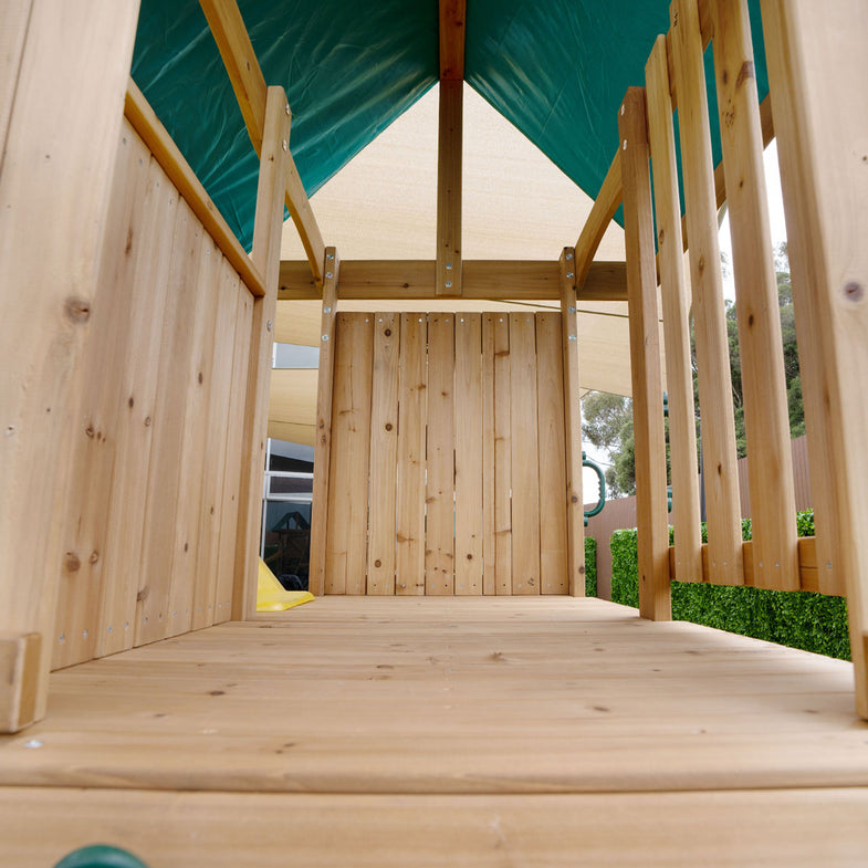 Carindale Swing Set & Play Centre with 2.2m Slide (Yellow)