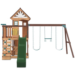 Coventry Swing Set & Play Centre with 2.2m Slide (Green)
