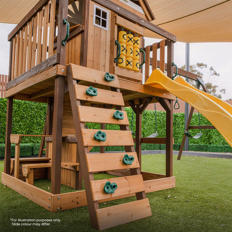 Coventry Swing Set & Play Centre with 2.2m Slide (Green)