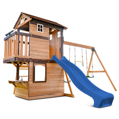 Darlington Swing Set & Play Centre with 2.2m Slide (Blue)