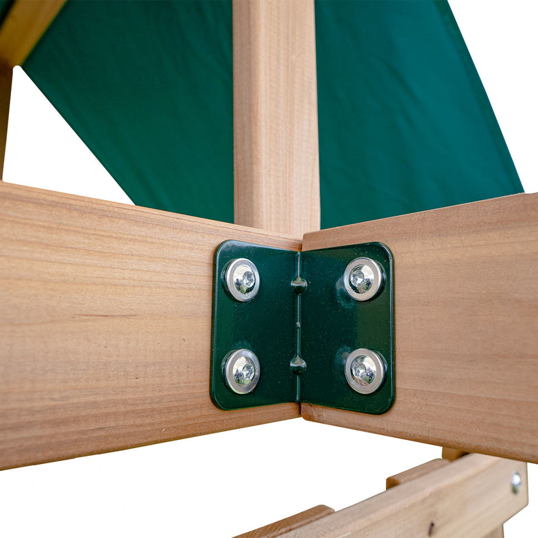 Greenvale Swing Set & Play Centre with 1.8m Slide (Green)