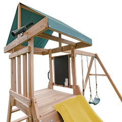 Greenvale Swing Set & Play Centre with 1.8m Slide (Yellow)
