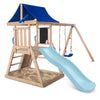 Hazelbrook Swing Set & Play Centre with 1.8m Slide (Pastel Blue)