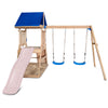 Hazelbrook Swing Set & Play Centre with 1.8m Slide (Pastel Pink)