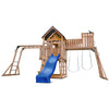 Kensington Swing Set, Monkey Bars & Play Centre with 2.2m Slide (Blue)