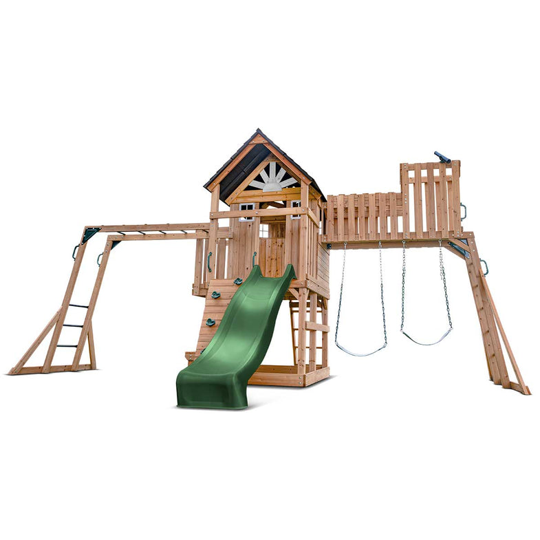 Kensington Play Centre Set with 2.2m Green Slide