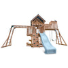 Kensington Swing Set, Monkey Bars & Play Centre with 2.2m Slide (Pastel Blue)