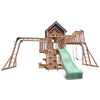 Kensington Swing Set, Monkey Bars & Play Centre with 2.2m Slide (Pastel Green)