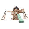 Kensington Swing Set, Monkey Bars & Play Centre with 2.2m Slide (Pastel Green)