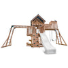 Kensington Swing Set, Monkey Bars & Play Centre with 2.2m Slide (White)