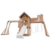 Kensington Swing Set, Monkey Bars & Play Centre with 2.2m Slide (White)