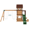 Meer Brook Swing Set, Monkey Bars & Play Centre with 2.2m Slide (Green)