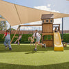 Meer Brook Swing Set, Monkey Bars & Play Centre with 2.2m Slide (Yellow)