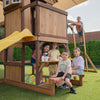 Meer Brook Swing Set, Monkey Bars & Play Centre with 2.2m Slide (Yellow)