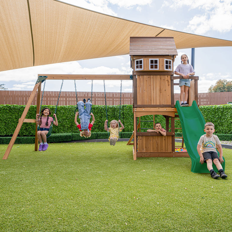 Meer Brook Play Centre Set with 2.2m Green Slide