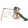 Montrose Swing Set & Play Centre with 2.2m Slide (Green)