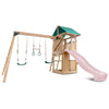 Montrose Swing Set & Play Centre with 2.2m Slide (Pastel Pink)