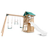 Montrose Swing Set & Play Centre with 2.2m Slide (White)
