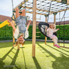 Orangutan Monkey Bars Jungle Gym Climbing Frame with 2.2m Slide (Blue)