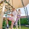 Orangutan Monkey Bars Jungle Gym Climbing Frame with 2.2m Slide (Blue)