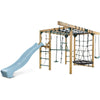 Orangutan Monkey Bars Jungle Gym Climbing Frame with 2.2m Slide (Pastel Blue)