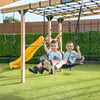 Orangutan Monkey Bars Jungle Gym Climbing Frame with 2.2m Slide (Yellow)